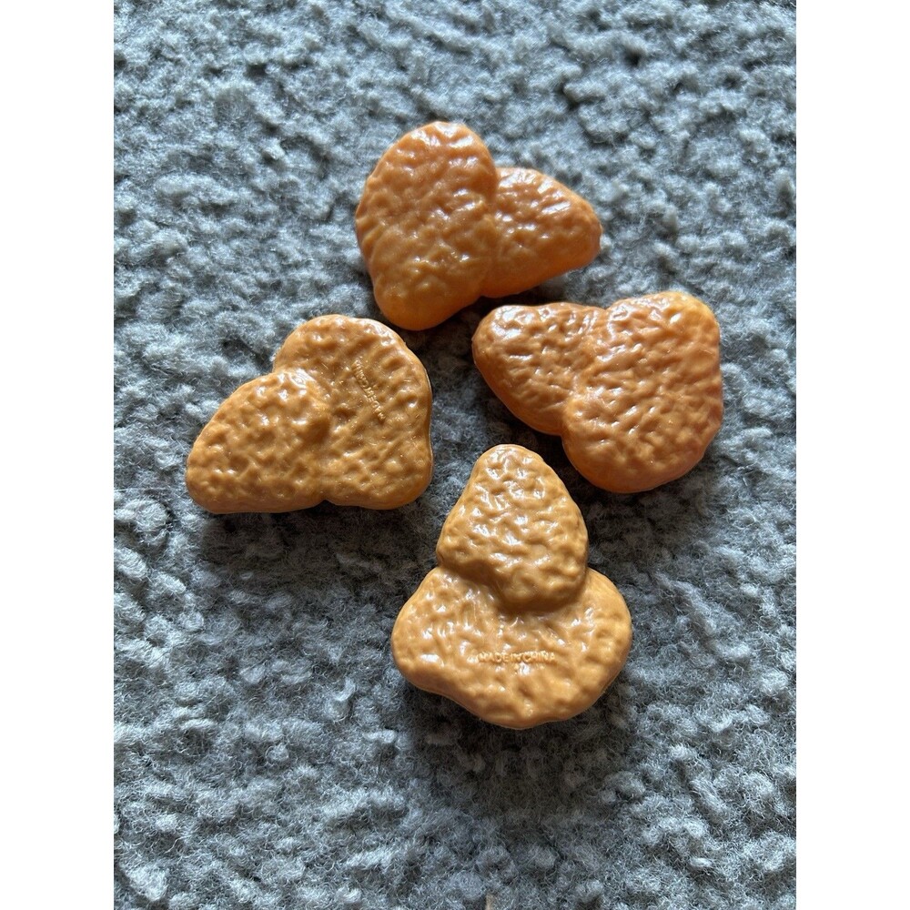 4X McDonalds Chicken McNuggets Nugget Nuggets Replacement Pretend Play Food Toy